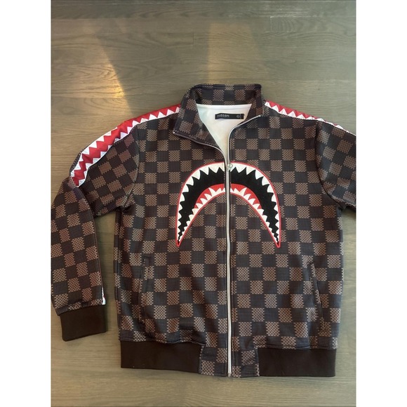 H By Hudson Other - Rare Hudson Outerwear Shark Mouth Track Jacket Louie Brown Medium